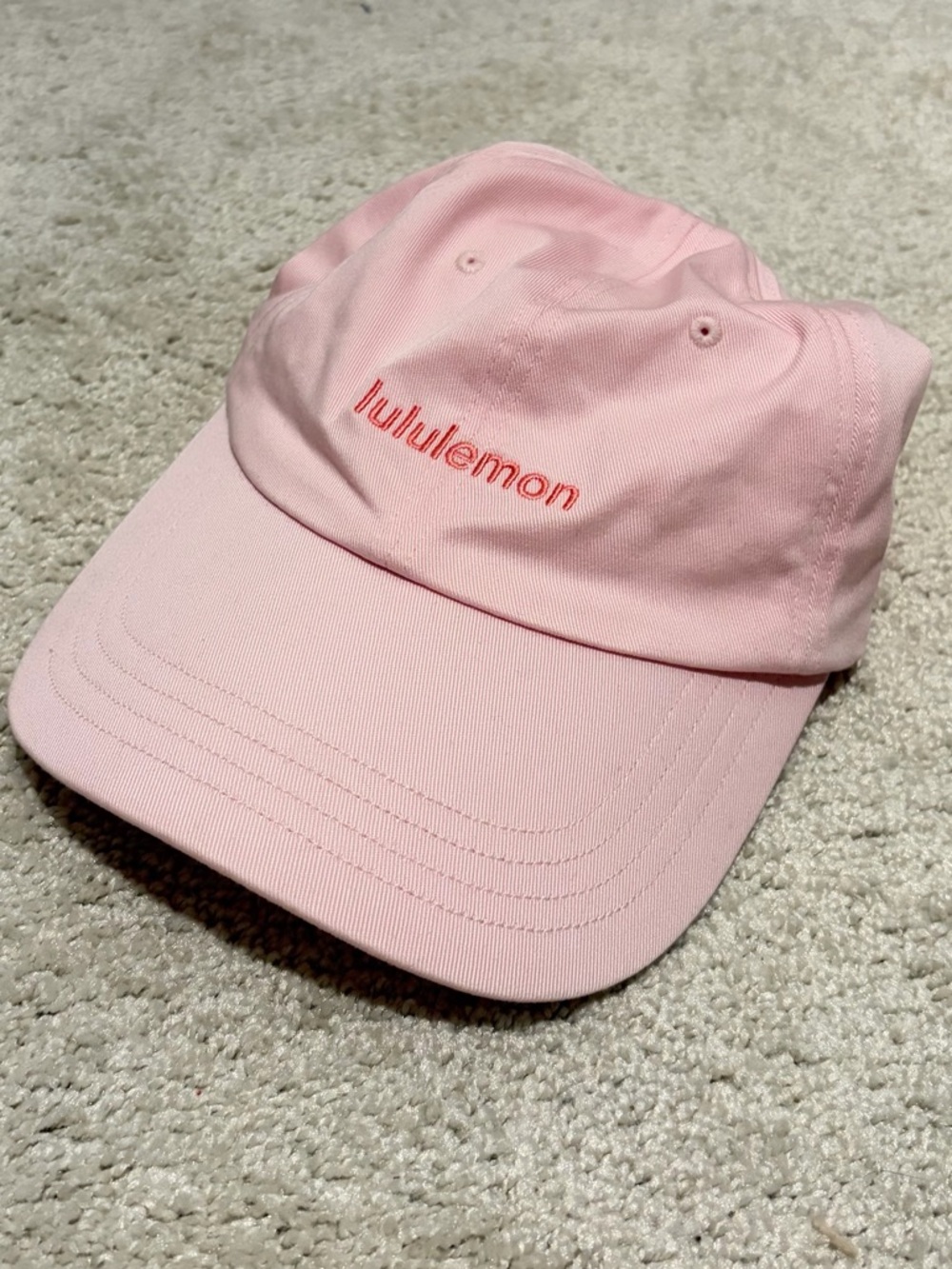 lululemon athletica Light Pink Logo Baseball Cap